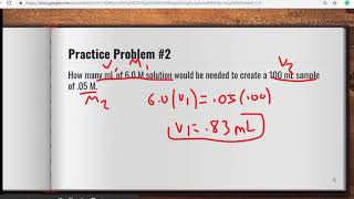 Chemistry: Video 10-2: Concentrations of Solutions