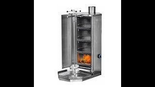 Shawarma Machine works on Charcoal / Lava Stones, Starts with Gas