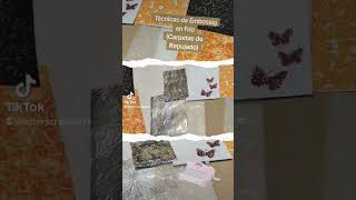 Técnicas de Embossig en Frío (Carpetas de Repujado) #scrapbooking #embossing #texturas