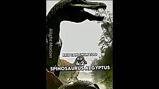 Tyrannosaurus rex vs Spinosaurus aegyptus#shorts #edit#jurassicworld