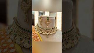 Wedding Party Wear Gold Choker Necklace Design Collections #goldnecklace #newgold