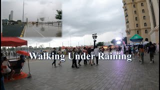 Walking Under Raining in Phnom Penh | Koh Pich City