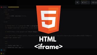 HTML Tutorial #34 - HTML iFrames | How to create a frame in HMTL | How to embed a YouTube video