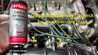 Garage tip: How to find an air or vacuum leak the easy way