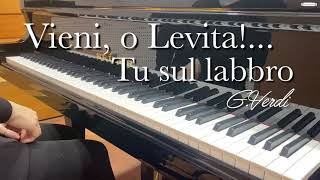 Vieni, O Levita...Tu sul labbro, Karaoke, with lyrics, Nabucco, Bass aria, Verdi, Accompaniment