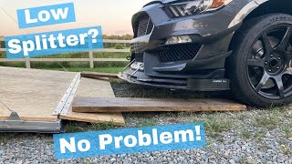 Tip to Load Your Car With a Low Splitter Onto a Trailer