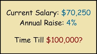 How to Calculate the Time Needed to Grow $70,250 to $100,000 with a 4% Annual Increase