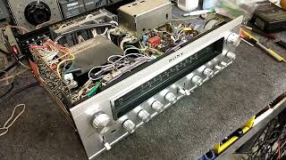 Servicing a 1970s Sony STR-7065 Stereo Receiver. Multiple failures. part 1/4