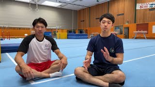 ドイツ体操プロリーガーのトラジくんとライブ配信！Youtube live in Germany with a Japanese professional gymnast