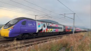 Trains at Abington WCMl                               feat: 390119 “pridealino” + ECML Azuma diverts