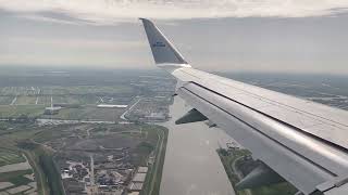 Landing in AMSTERDAM | KLM | Embraer 175