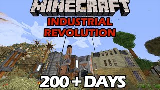 I Survived 200+ Days in the Industrial Revolution in Minecraft - Cleaning Up the Pollution!