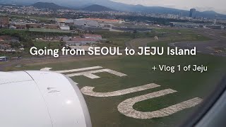 Going from Seoul to Jeju & vlog 1 of Jeju/ Let's Swatch It