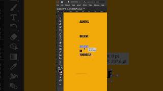 Text Block Design with Script Tutorial | Adobe illustrator #shorts #illustrator