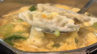 선선한날 따뜻한 국물~♥엄마표요리 [간단만둣국] / Mom's Cooking [simple dumpling soup]