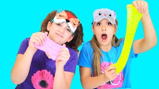 GUESS the SLIME Blindfold Challenge with NEW Play-DOH Compounds!