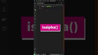 Python Strings isalpha() method explained in 1 minute #python #programming #pythonstrings