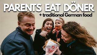 American Parents Eat Turkish Döner + Traditional German Food (What do they think?)