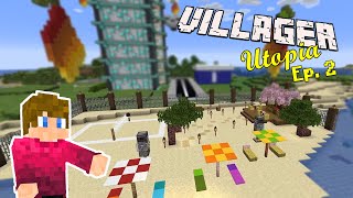 We made TWO beaches?!?! | CMP Challenge | Villager Utopia Ep: 2