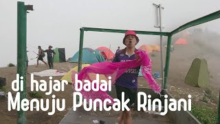 Pendakian Gunung Rinjani + GPS track 05 di hajar badai menuju puncak rinjani