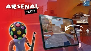 Arsenal Roblox Part 2 - Playing Against My 3 Friends