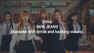 Ditto - New Jeans (Karaoke with lyrics and backing)