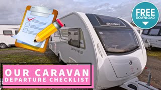 Our Caravan Departure Checklist, Stress-Free Travel Essentials! 🚐 ✨ #caravan