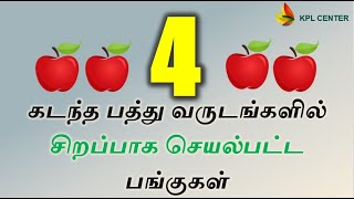 DECADE'S CHAMPIONS | TOP 4 BEST PERFORMING STOCKS OF THE LAST 10 YEARS  | TAMIL | #KPLCENTER | GK