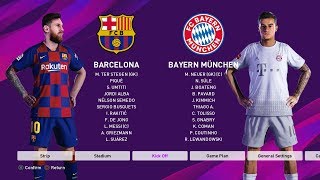 Barcelona Vs Bayern Munchen . Gameplay PES 2020 PS4