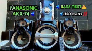 Panasonic akx-74 bass test