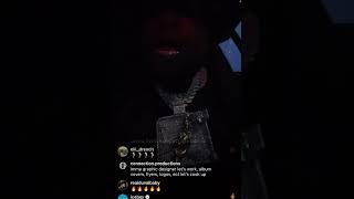 Bossman Dlow on instagram live previews new snippet W/ NBAyoungboy