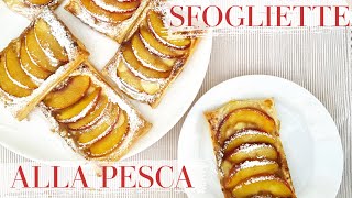 SFOGLIETTE DELIZIOSE ALLA PESCA di Gabriele, facilissime e buonissime! (Dolci ricetta facile) 2C+K