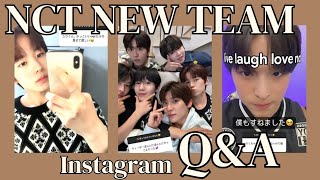 [ENG] 231018 NCT NEW TEAM First Instagram Q&A