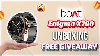 boAt Enigma X700 Luxury Smartwatch ⌚ Unboxing & Free Giveaway @boAt-lifestyle