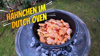 Camping outdoor cooking - SO MACHT MAN PERFEKTE HÄNCHENSCHENKEL   #camping #dutchoven