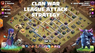 TH12 TH11 war attack Strategy | Clan War League 2018 | BOWIPE lavaloon