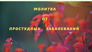 Молитва   от   простудных   заболеваний