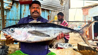 KASIMEDU SPEED SELVAM TUNA FISH CUTTING VIDEO / cutting focus