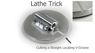 Cutting a Straight Locating Slot on a Lathe - TIG Welding Aluminum Fabrication/Machining