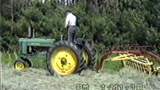 john deer b hay wagon haying our visit to erica