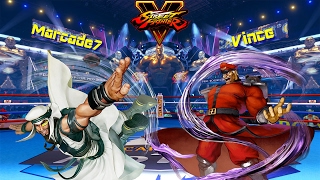 Street Fighter V - Marcade7 (Rashid) vs Vince (M. Bison) - FT5