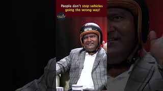 People don’t stop vehicles going the wrong way! | PWA  #shorts #nitingadkari #helmetman #viral