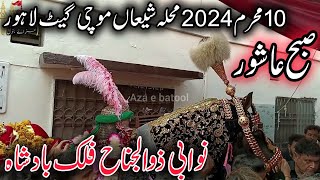 10 Muharram 2024 | Ashura | Markazi Ziarat | Nawabi Zuljanah Falak Badshah | Mochi gate Lahore