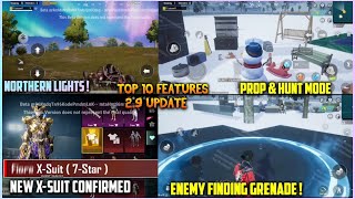 Bgmi & PubgM 2.9 Update All New Top 10 Features | Wow Hide & Seek Mode, New Fiore X-Suit,PMGC & More