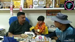 K L WORLD NEWS -077  गार्गी ने बेटमिंटन दिल्ली NCR championship जीती छाया पब्लिक स्कूल