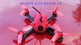 IFLIGHT RAZOR X125 FLIGHT TEST WITH 2S &3S Batteries