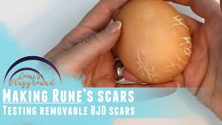 Adding non-permanent scars to my BJD