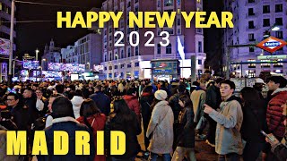 MADRID NEW YEAR'S EVE 2023 | 4K WALKING TOUR..