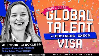 UK Global Talent Visa, Standup Comedy & Fintech | Allison's story 🎉