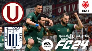 ［FC24］Jugando Liga 1 Peru Clausura Clasico Universitario vs Alianza Lima Gameplay sin comentarios